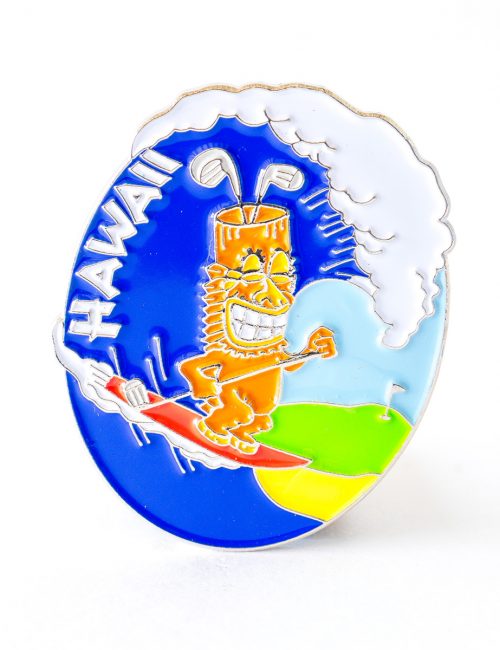 Tiki Guy Surfing Ball Marker